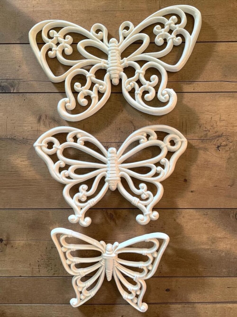 Homco Vintage Butterfly Wall Decor Set of 3